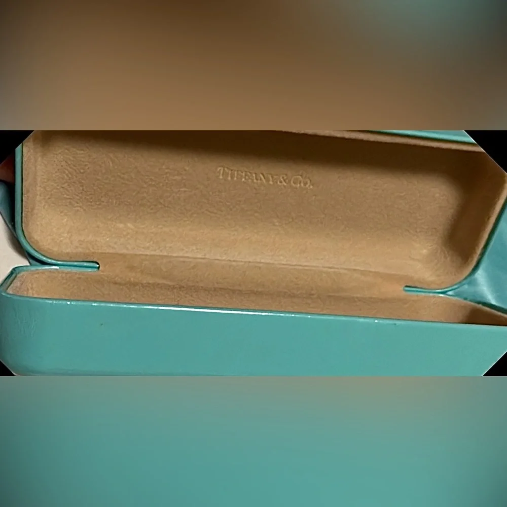 Tiffany & CO Metal Eyeglass Frames Heart & Twist shaped upper shank - Gold Color